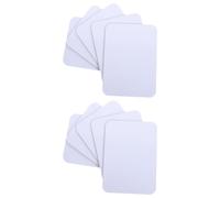 10 Pièces Tableau Blanc Portatif Effaçable PVC | Écriture Fluide, Opération Main, Format 4x6 Pouces, Usage Bureau et Classe