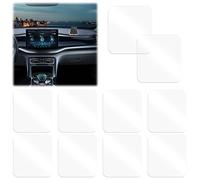 10 Pièces Tapis Antidérapant Transparent pour Voiture, 6.4×7.5×0.3cm Pads Antidérapants Réutilisables en Silicone, Tapis Antidérapant Nano Gel Fixate Pad Amovible, pour Tapis,Carrelage,Voiture