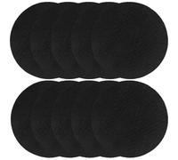 10 Pièces Tapis Isolant Ignifuge Rond Noir pour Brûleur de Parfum | Aluminium et Coton Ignifuge, Réutilisable, pour Cônes ou Spirales, Accessoire Compact