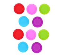 10 pièces tasse à muffins en silicone réutilisable de qualité alimentaire moule à gâteau doublures de cupcake pour la cuisson à la maison cuisine rouge bleu rose violet vert