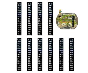 10 Pièces Température Autocollant Stick on Thermomètres Autocollant de Thermomètre Adhésif Précis Thermomètre à Bande Adhésive Patchs de Changement de Température Précis pour les Aquariums (1#)