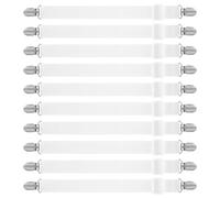10 Pièces Tendeur Drap Housse, Attache Drap Housse, Sangle Matelas, Tendeurs de Draps Lit Drap avec Clips élastiques Réglables de 65 à 240 cm, pour Draps, Matelas, Canapé