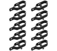 10 Pièces Tendeur Grillage, Tendeur de Clôture, Tendeurs à Fil Barbelé, Kit de Connecteurs Tendeur de Corde pour Fil de Tension (Noir)