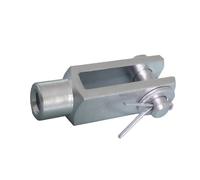 10 pièces - Tête de fourche 8x32 - M8 avec boulon à goupille - DIN 71751 - galvanisé