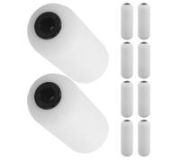 10 Pièces Tête de Recharge à Lotion pour Rouleau Éponge Blanc | Application Facile au Dos, Usage Autonome, Tête Unique, Nettoyage Simple, Chambre ou Après Entraînement