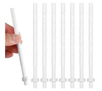10 Pièces Tige de Bouton de Toilette Réglable en Plastique ABS | Levier Fileté Extensible, Ajustable et Découpable, Réduit les Glissements Lors de Réparations Sanitaires Domestiques