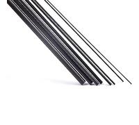 10 pièces tige en Fiber de carbone 500mm longueur et diamètre 0.5mm-7mm tige ronde en carbone solide for la fixation et le renforcement de l'utilisation for les tentes de cerf-volant ( Color : 0.9x500