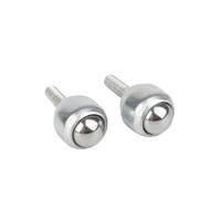 10 pièces tige filetée boulon monté sur goujon 304 en acier inoxydable en Nylon boule de transfert convoyeur roue à rouleaux roue à œil rond boule de transport(CY-19D,Stainless Steel)