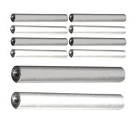 10 Pièces Tiges D'aluminium Fer pour Électrolyseur, Test D'eau | Pièces de Rechange Argenté, Usage Laboratoire et Maison, Conductivité, Installation Simple, Résultats Stables