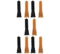 10 Pièces Tiges en Caoutchouc, Bâtonnet de Colle à Arracher | Jaune et Noir, Portable et Léger, Usage Stable pour Boucherie et Abattoir, Poulet et Autres Volailles