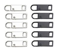 10 Pièces Tirette Fermeture Eclair Tirettes De Réparation Fermeture Eclair, Onglets Zip De Rechange, Attache Fermeture Eclair, Valise, Sac A Dos, Languette De Réparation Pour Zipper
