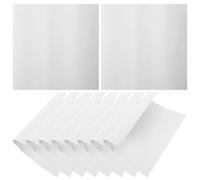 10 Pièces Toile à Peindre en Coton Blanc, Légère, Portable | Feuille D’artiste Multi-usages, Convient à Gouache Ateliers Créatifs, Lot Pratique