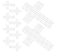 10 Pièces Toiles à Broder en Plastique Croisée pour Débutants | Maille Blanche, Grille Précise pour Projets Diy, Usage Créatif Polyvalent, Lot de Feuilles pour Travaux Aiguille