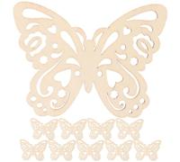 10 Pièces Tranche de Bois Forme Cœur pour Garçon et Filles, 80mm