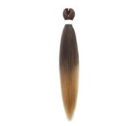 10 pièces tressage cheveux pré-étiré tresse 20 pouces longue tresse professionnelle Extensions de cheveux synthétique Crochet torsion tresses Installation et enlèvement faciles(T4/27#)