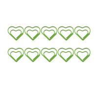 10 Pièces Trombones Coeur Signets En Métal Fermoirs De Planificateur Colorés Pour Le Bureau De L'école Planificateur En Métal Petits Signets Papier Coeur Pour Les Étudiants