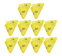 10 pièces trombones triangulaires transparents 2x1.54 pouces pinces à documents en forme de triangle pour fichiers Notes Photos organisations de bureaux