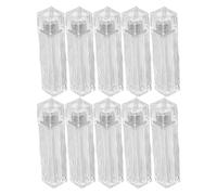 10 Pièces Tube de Gloss à Lèvres Vide 3,5ml As, Vague Transparent | Remplissage Facile, Format Léger et Rechargeable, Usage Quotidien ou Voyage, Style Moderne Élégant