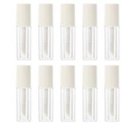 10 Pièces Tubes Vides À Lèvres Diy 1.2Ml Avec Couvercles Blancs Contenants Pratiques Pour Brillant À Lèvres Et Échantillons De Maquillage
