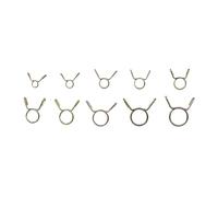 10 pièces tuyau de carburant tuyau d'eau tuyau d'air pinces à ressort pinces assortiment Kit-taille 5-31MM collier de serrage pinces trou de poche(9MM)