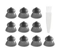 10 Pièces Tympan D'Aide Auditive Et 1 Pièce Brosse Bouchons D'Oreilles En Silicone Accessoires D'Aide Auditive Bouchons D'Oreilles De Remplacement D'Aide Auditive