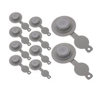 10 pièces Valve de Gonflage, Embout Compact 8,2x4x1,4cm | TPU, Silicone Souple et Plastique, Kit de Rechange, pour Campeurs et Navetteurs, Usage Hôtel