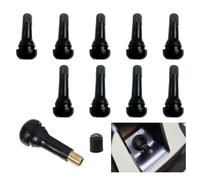 10 pièces Valve Pneu Voiture, TR413/TR414 Valve de Pneu Valves en Caoutchouc Snap-in Jantes Pneu Valve Tige Capuchon De Soupape en Caoutchouc Valve Tubeless Pneu pour Voiture Moto Bicyclettes