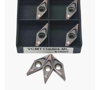 10 pièces VCMT110304 VCMT110302 VCMT110301 ML KT8060 CNC outils de tournage en carbure cylindrique outils de tournage en métal plaquettes de tournage(VCMT110304-ML KT8060)