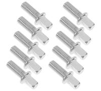 10 Pièces Vis à Tambour M6x15 MM pour Pédale de Batterie, Argenté