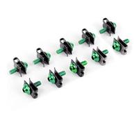 10 Pièces Vis De Carrosserie Moto Universelle 5mm M5 Boulons De Carénage En Aluminium Fixation Clip Vis Écrous Accessoires Moto Boulons De Fixation Moto Pièces