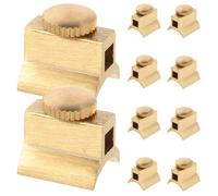 10 Pièces Vis de Coulisse de Trompet te en Laiton | Installation Facile, Finition Lisse, Compatibilité, pour Flûtes et Trompettes, Couleur Or