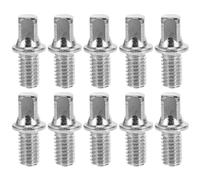 10 Pièces Vis de Tambour M6x10 MM de Remplacement | Acier Plaqué Argenté, Surface Lisse sans Bavures, Aspect Soigné, pour Fût et Axe de Pédale