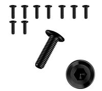 10 Pièces Vis M4 X 16,Vis m4,Boulon m4,Boulons,Acier Inoxydable A2 V2A,Six Pans Creux,Entièrement Fileté,Noir(M4 X 16)