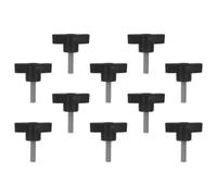 10 Pièces Vis Moletées à Oreilles M5x25 Mm en Acier Inoxydable | Bouton de Serrage Réglable, Poignée en Plastique, Forme en Z, Usage pour Locaux Techniques et Machines