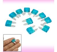 10 Pièces Voiture pour Mini ATC ATO Essuie-glace Fusible 15A Sarcelle Bleu