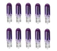 10 Pièces W2W T5 12V 1.2W Voiture Lampe Halogène Instrument Lumières Tableau De Bord Ampoule Auto Intérieur Lumière Voiture Style,Violet