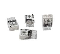 10 pièces Wago 2273-202 Boîte de jonction COMPACT Ø 0,5-2,5 mm², 2 pôles, transparent/blanc