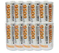 10 Piles ACCUS C R14 LR14 9500mAh Rechargeable 1.2V Ni-Mh Batterie Battery
