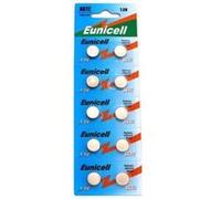 10 piles bouton alcalines EUNICELL AG12/LR43/LR43SW/LR1142 LR1142SW SR1142W de type 301/386 G