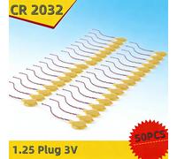 10 piles CR2032 avec fil, 2 broches, pour carte mère d'ordinateur portable, BIOS, CMOS, avec fil, pile bouton démontable CR2025 CR2016 2032