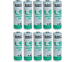 10 Piles LS14500 / AA Saft Lithium 3,6V