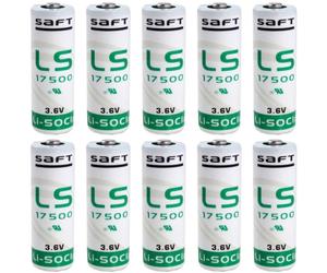 10 Piles LS17500 Saft Lithium 3,6V