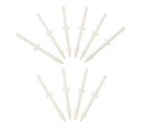 10 Pilons de Microtube 1,5ml en Plastique Blanc pour Laboratoire | Tubes de Microcentrifugeuse, Broyage Précis D’Échantillons, Action Homogénéisante, Usage en Recherche Biologique