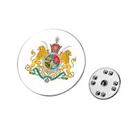 10 pin's en métal doré avec peinture Motif drapeau du lion iranien,Broche carte de l'Iran en acier inoxydable avec drapeau de la Perse, lion et couronne du soleil,épingles, insigne souvenir (C, 5PCS)