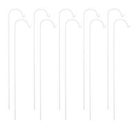 10 Piquets Blancs 100 cm pour Décoration de Céremonie en Extérieur (Blanc, 100 cm)