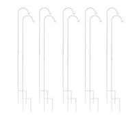 10 Piquets Blancs 120 cm pour Décoration de Céremonie en Extérieur (Blanc, 120 cm)