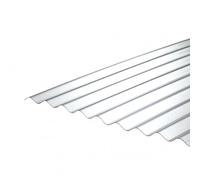 10 plaques en polycarbonate ondulé SuperDur Wave 76/18 mm CLEAR 1265 x 1000 mm avec protection UV