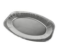 Papstar Plateaux de service ovales Aluminium 44,5 x 29,5 cm 10 pièces