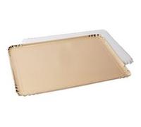 10 plats traiteur carton 19x28cm or - générique 1928sfor5 Jaune G