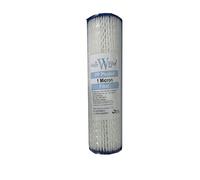 10 Pleated Washable Reusable Sediment Water Filter Cartridge 1 Micron Fits all 10 Water Filter Housings by The Water Filter Men